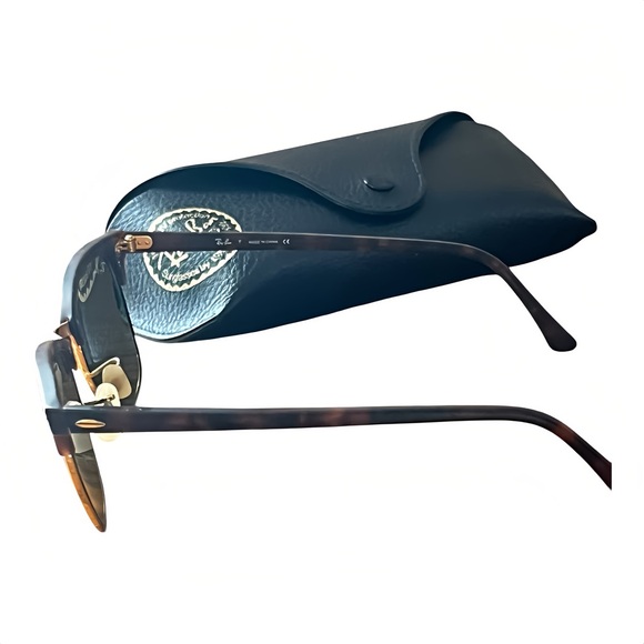 Ray-Ban Clubmaster RB 3016 Sunglasses – Matte Havana & Blue Flash Lenses - Picture 2 of 9